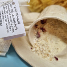 Load image into Gallery viewer, Tub Tea - Totally TEAvoted - Bath Milk Soak - Rose and Geranium - Sensitive Skin Treatment