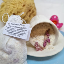 Load image into Gallery viewer, Tub Tea - You're BrewTEAful - Bath Milk Soak - Sensitive Skin Treatment - Bergamot, Grapefruit, Mandarin, Peony Petals