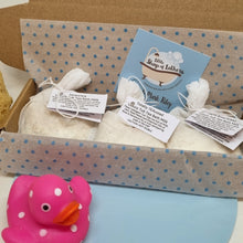 Load image into Gallery viewer, Totally TEAvoted Gift Box - Tub Tea Bath Milk Soak Trio - Three Tea Themed Tub Teas - Sensitive Skin Treatment