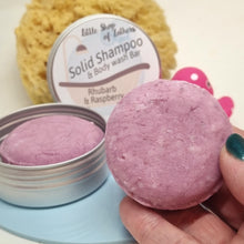 Load image into Gallery viewer, Solid Shampoo bar / Body Wash / Beard Oil - Rhubarb and Raspberry - Vegan friendly