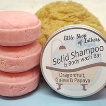 Load image into Gallery viewer, Solid Shampoo bar / Body Wash / Beard Oil - Dragonfruit, Guava, Papaya - Vegan friendly