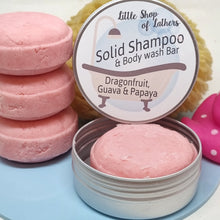 Load image into Gallery viewer, Solid Shampoo bar / Body Wash / Beard Oil - Dragonfruit, Guava, Papaya - Vegan friendly