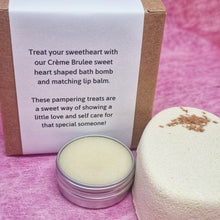 Load image into Gallery viewer, You're a Sweet Heart - Creme Brulee - Matching Bath Bomb and Lip Balm Gift Set