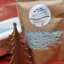 Load image into Gallery viewer, Merry Grinchmas! - Fizzing Festive Bath Dust - Christmas bath treat - Stocking Filler - The Grinch