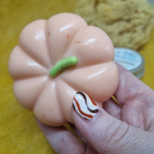 Load image into Gallery viewer, Goat's Milk Soap - Pumpkin Spice - Limited Edition Pumpkin Shaped Soap - Halloween / Magical gift idea