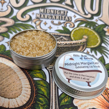 Load image into Gallery viewer, Lip Scrub - Midnight Margaritas - Coconut/Lime Lip Exfoliator - Sugar Scrub for Lips - Dry Skin Treatment - Practical Magic