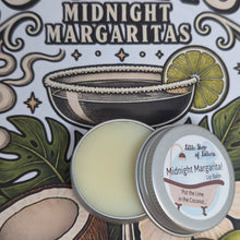 Load image into Gallery viewer, Midnight Margaritas Lime and Coconut Lip Balm - Practical Magic inspired beeswax lip balm