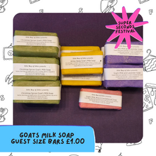 Load image into Gallery viewer, SUPER SECONDS SPECIAL OFFER - Goats Milk Soap Guest Size Bars