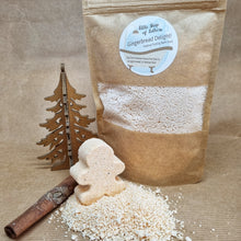 Load image into Gallery viewer, Gingerbread Delight Fizzing Bath Dust - Christmas/Winter bath treat - Stocking Filler