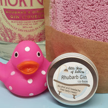 Load image into Gallery viewer, Happy Hour Gift Set - Rhubarb Gin - Lip Scrub and Lip Balm - Sugar Scrub for Lips - Dry Skin Treatment - Mocktail Gift Set