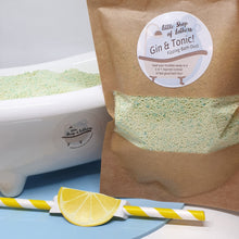 Load image into Gallery viewer, Mocktail Fizzing Bath Dust - Gin and Tonic - Bath Cocktail
