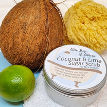 Load image into Gallery viewer, Sugar Scrub - Coconut and Lime - Face and Body Exfoliator