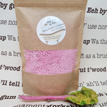 Load image into Gallery viewer, Merry Chuffin' Christmas Festive Fizzing Bath Dust - Yorkshire Christmas bath treat - Stocking Filler