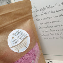 Load image into Gallery viewer, Twas the Night Before Christmas Festive Fizzing Bath Dust - Christmas Eve bath treat