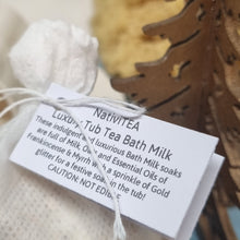 Load image into Gallery viewer, Tub Tea - NativiTEA - Bath Milk Soak - Gold, Frankincense, Myrrh - Sensitive Skin Treatment
