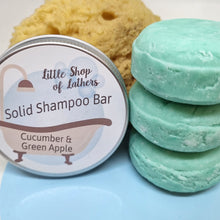 Load image into Gallery viewer, Solid Shampoo bar / Body Wash / Beard Oil - Cucumber and Apple - Vegan friendly
