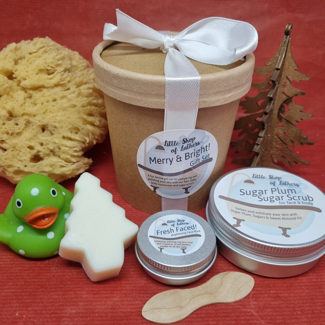 Merry and Bright Gift Set - Festive Pampering Gift Set - Christmas Gift