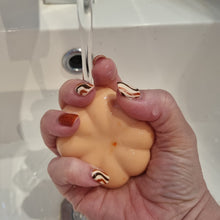 Load image into Gallery viewer, Goat&#39;s Milk Soap - Pumpkin Spice - Limited Edition Pumpkin Shaped Soap - Halloween / Magical gift idea
