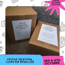 Load image into Gallery viewer, SUPER SECONDS SPECIAL OFFER - FESTIVE SELECTION MYSTERY BOX! - 9 x Christmas/winter themed bath and body treats
