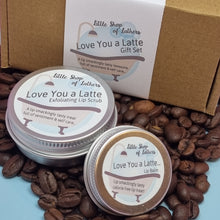 Load image into Gallery viewer, Love You a Latte - Matching Lip Balm and Exfoliating Lip Scrub Letterbox Gift Set
