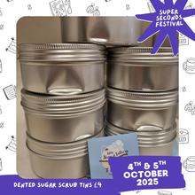 Load image into Gallery viewer, SUPER SECONDS - Dented Sugar Scrub Tin - Choose your flavour! - Natural Body Exfoliator
