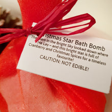 Load image into Gallery viewer, Christmas Star Bath Bomb - Festive bath treat - Christmas Stocking Filler
