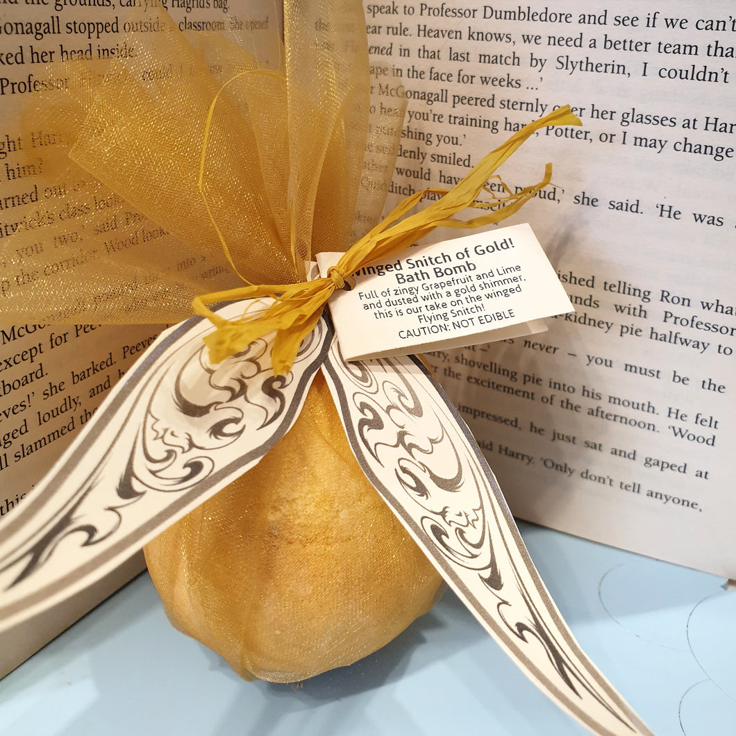 Winged Snitch of Gold - Magical bath bomb