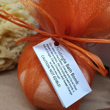 Load image into Gallery viewer, Christingle Bath Bomb - Festive bath treat - Christmas Stocking Filler
