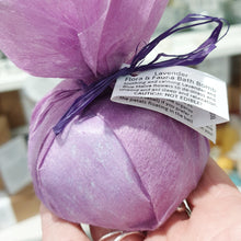 Load image into Gallery viewer, Floral Bath Bomb - Lavender and Sandalwood
