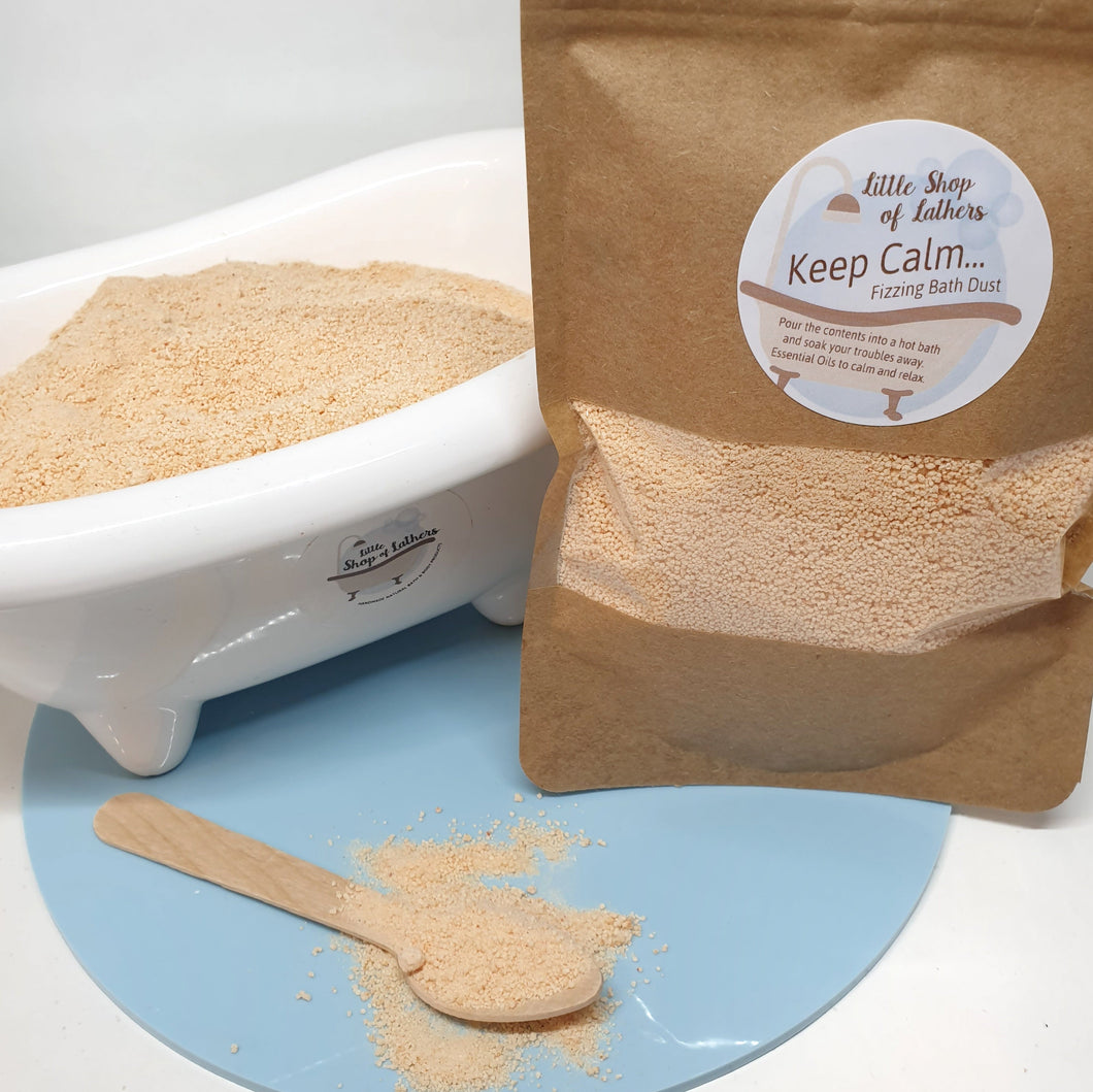 Feelgood Fizzing Bath Dust - Keep Calm - self care pampering bath treats