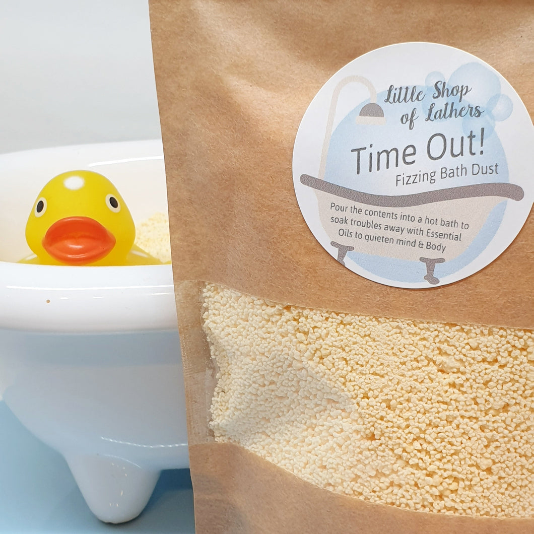 Feelgood Fizzing Bath Dust - Time Out - self care pampering bath treats
