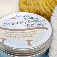 Load image into Gallery viewer, Sugar Scrub - Delightfully Decadent (Fig and Cassis) - Face and Body Exfoliator
