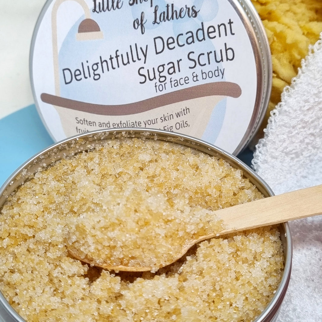 Sugar Scrub - Delightfully Decadent (Fig and Cassis) - Face and Body Exfoliator