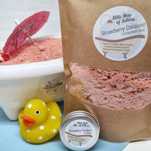Load image into Gallery viewer, Mocktail Fizzing Bath Dust - Strawberry Daiquiri - Bath Cocktail
