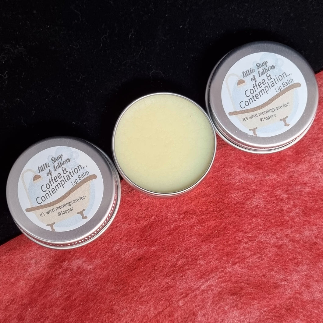 Coffee and Contemplation Lip Balm - Stranger Things / Hopper inspired natural lip treat