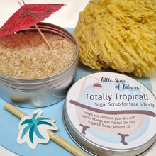 Load image into Gallery viewer, Sugar Scrub - Totally Tropical (Mango &amp; Papaya) - Face and Body Exfoliator
