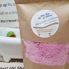 Load image into Gallery viewer, Merry Chuffin&#39; Christmas Festive Fizzing Bath Dust - Yorkshire Christmas bath treat - Stocking Filler

