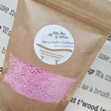 Load image into Gallery viewer, Merry Chuffin&#39; Christmas Festive Fizzing Bath Dust - Yorkshire Christmas bath treat - Stocking Filler
