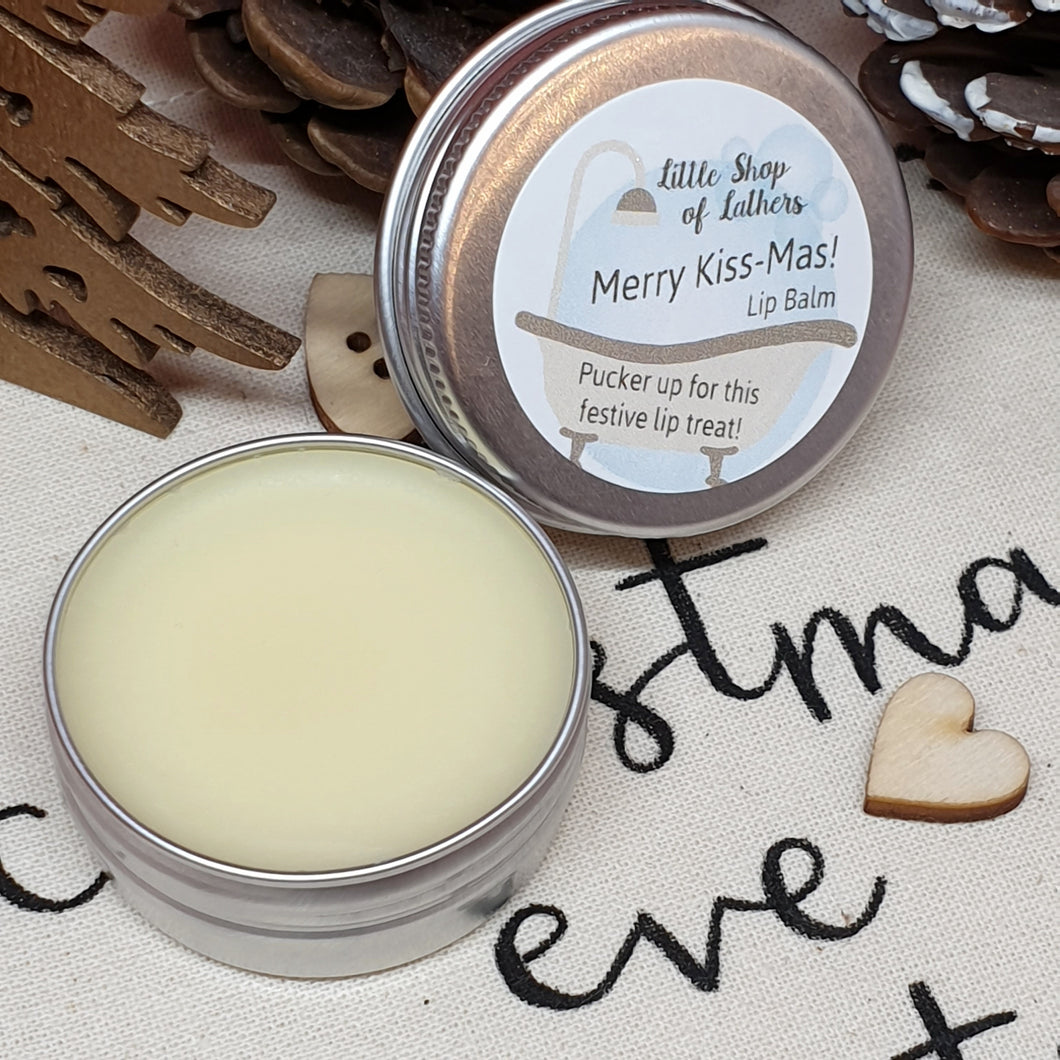 Merry Kissmas Lip Balm - natural lip treat - Christmas gift idea